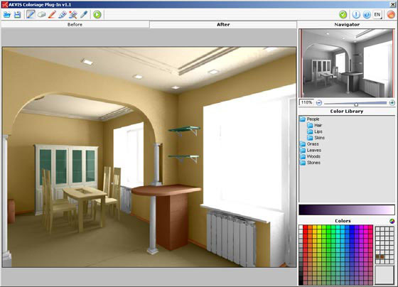 3D dizajn interijera pomoću internetskog programa