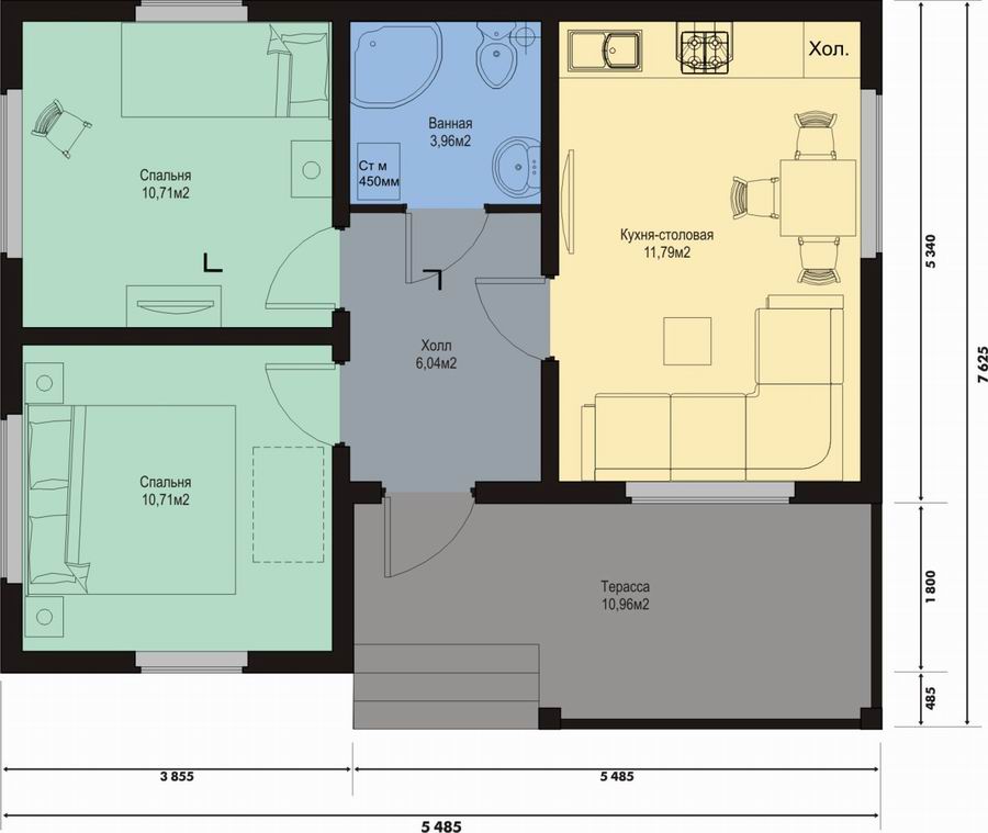 размеры комнат в доме