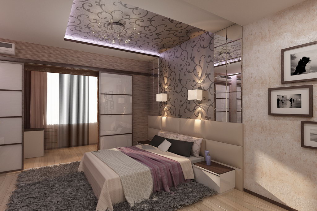 Дизайн спальни с утепленным балконом