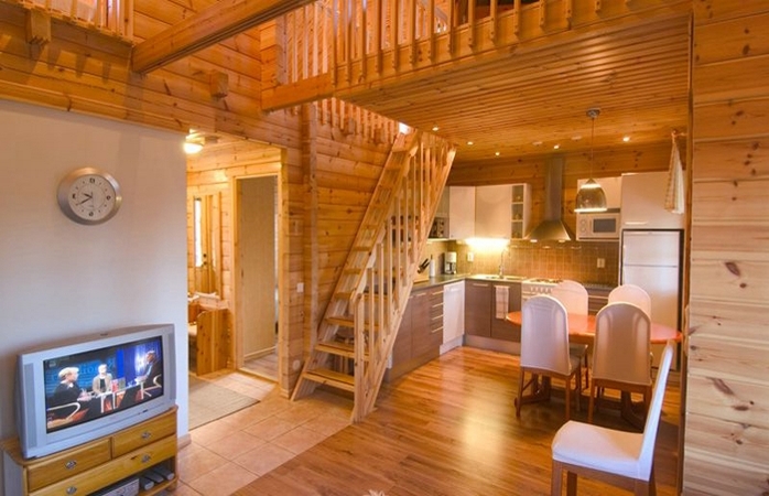 Внутренний интерьер деревянного дома из бруса » Современный дизайн на .