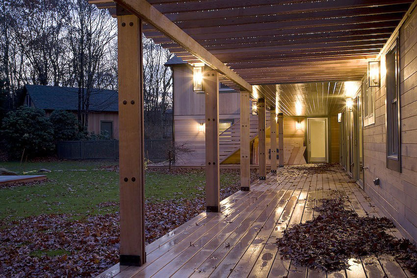 Дизайн освещения для деревянного дома