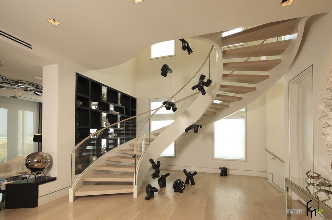 Лестницы в стиле модерн фото в интерьере