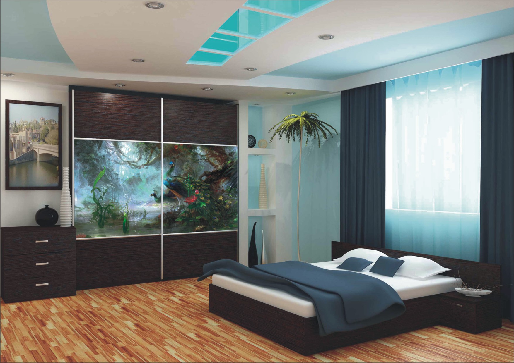 Дизайн спальни 24 метра