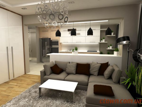 Лофт дизайн 2 комнатной квартиры