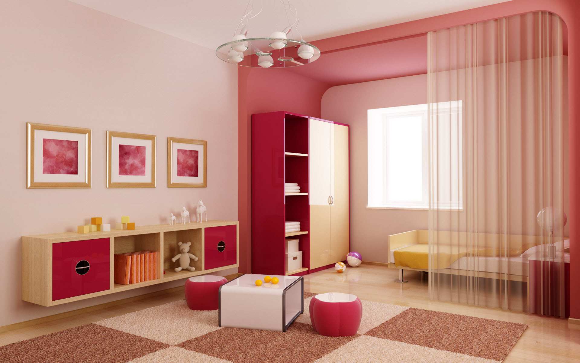 Дизайн комнаты со светлыми стенами