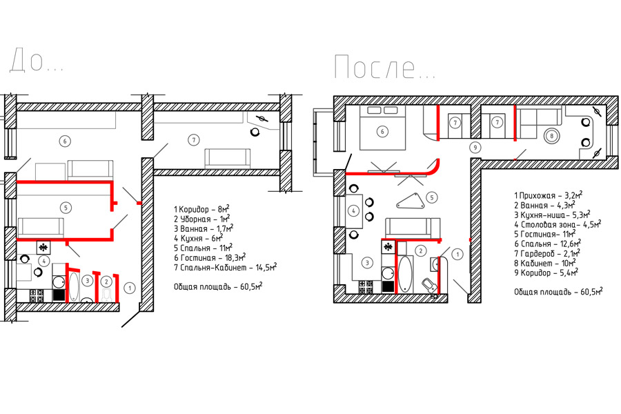 Дизайн проект 3 х комнатной хрущевки