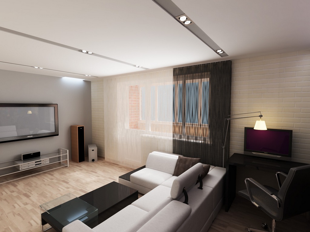 Дизайн гостиной в стандартной квартире
