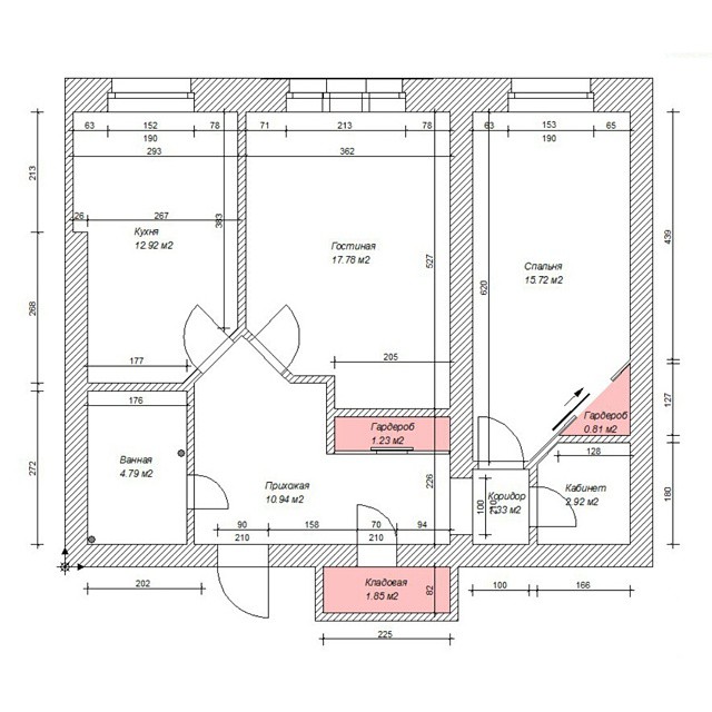 Планировка дизайн трехкомнатной квартиры
