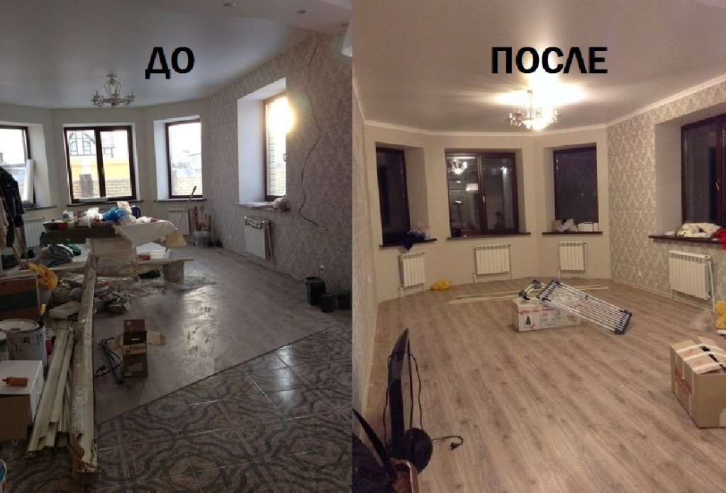 Ремонт убитых квартир до и после фото