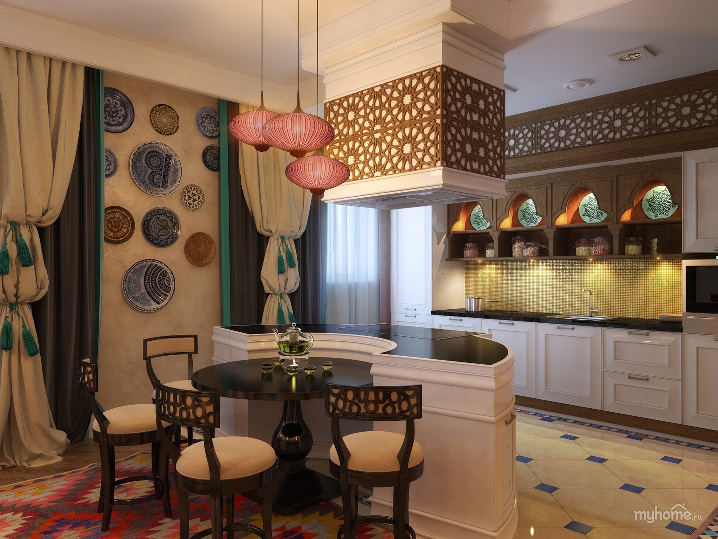Дизайн гостиной в арабском стиле фото » Современный дизайн на Vip-1gl