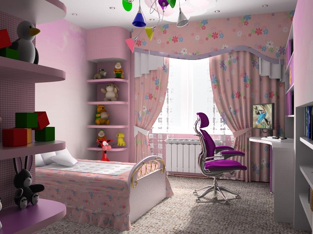 Дизайн спальни для детей мальчика и девочки