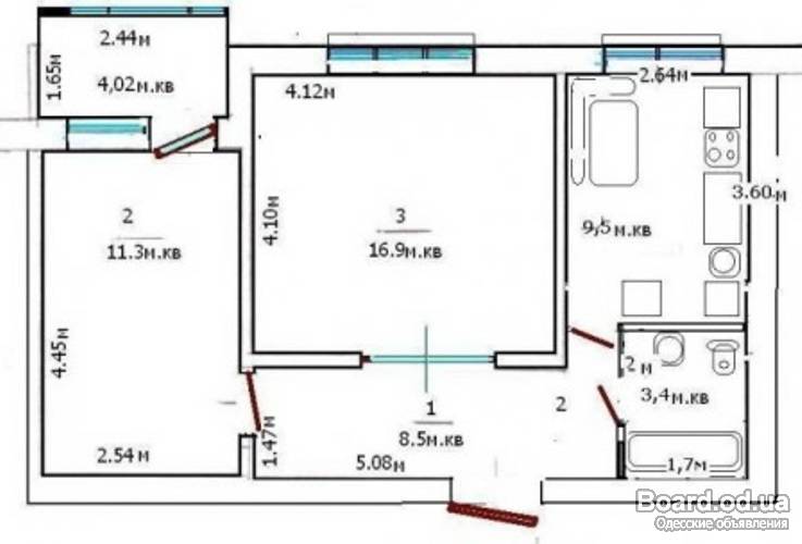 Планировка квартиры чешка 3 комнаты в пятиэтажке