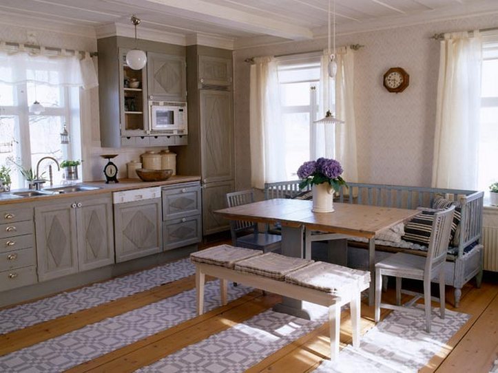 Кухни в деревенском стиле в доме интерьер частном доме фото