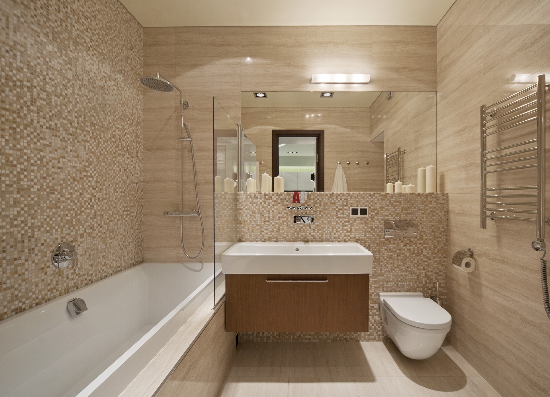 Отделка ванной комнаты стеновыми панелями.фото » Современный дизайн на .