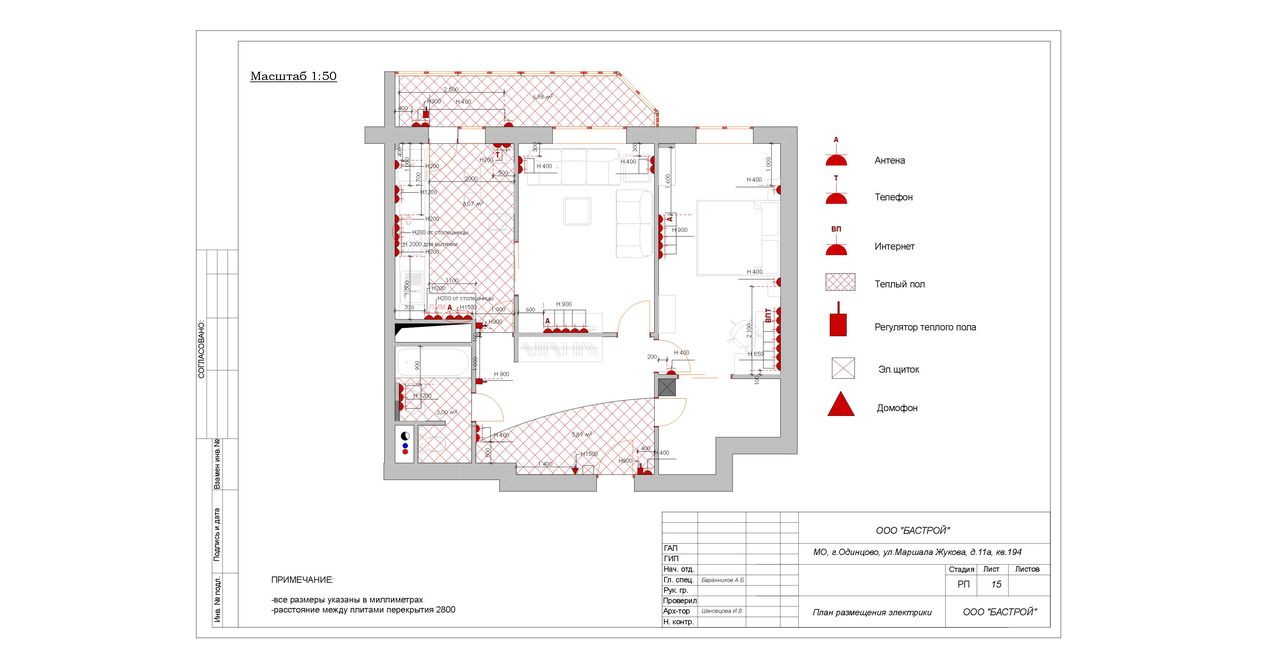 Пример дизайн проекта квартиры в pdf 50 квадратных метров