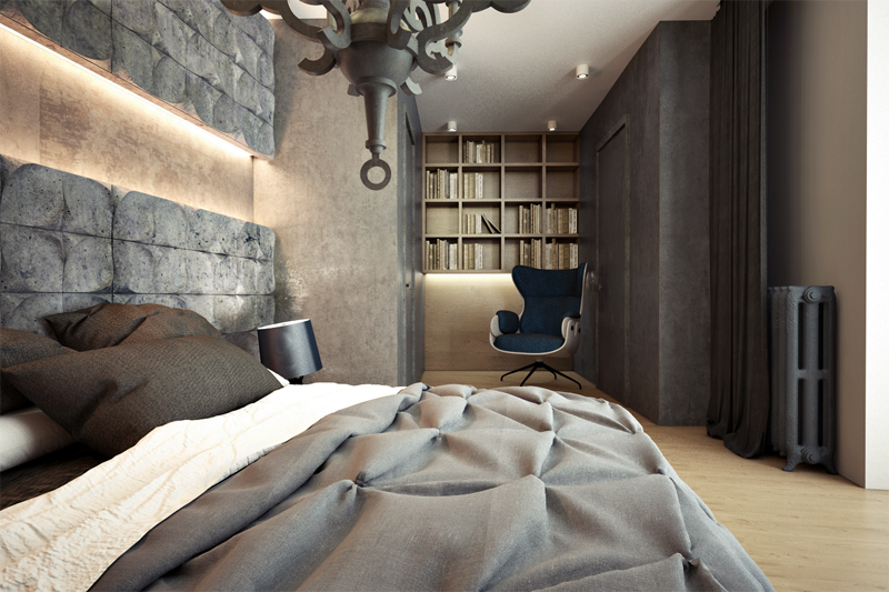 Дизайн спальни в стиле лофт » Современный дизайн на Vip-1gl