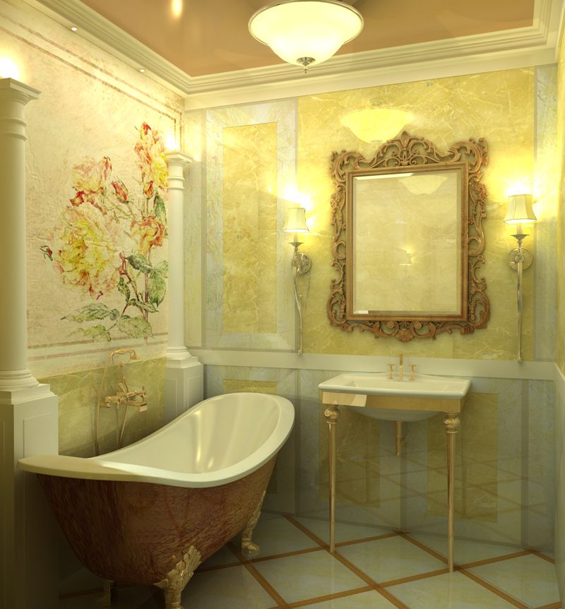 Дизайн ванной комнаты в классическом стиле » Современный дизайн на Vip .
