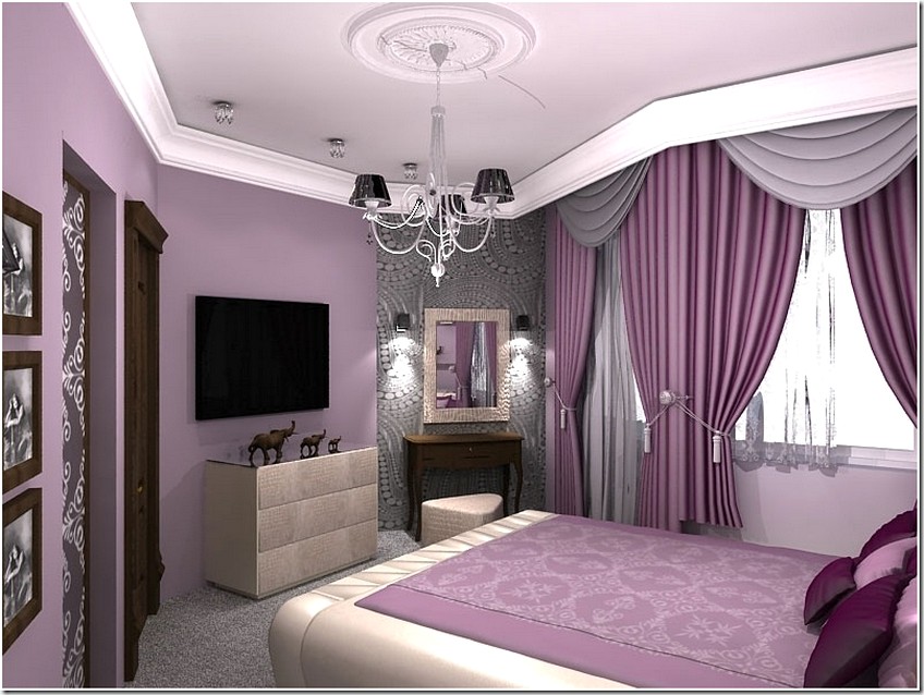  спальни фото фиолетовый » Современный дизайн на Vip-1gl