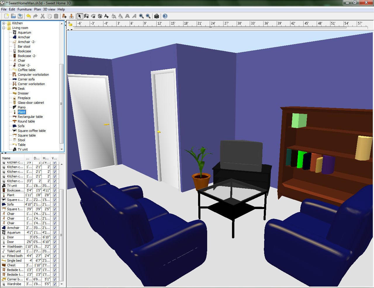 3 program design. Визуализация в программе Sweet Home 3d. Моделирование комнаты. Программы для 3д проектирования интерьера. 3d моделирование интерьер комнаты.