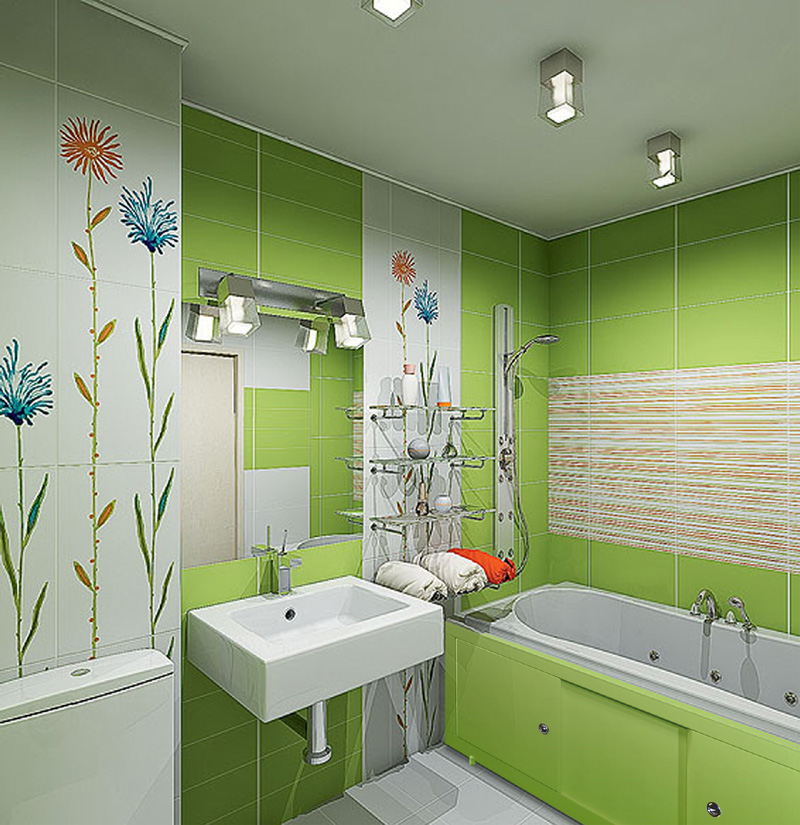 Интерьеры маленьких ванных комнат в современном стиле