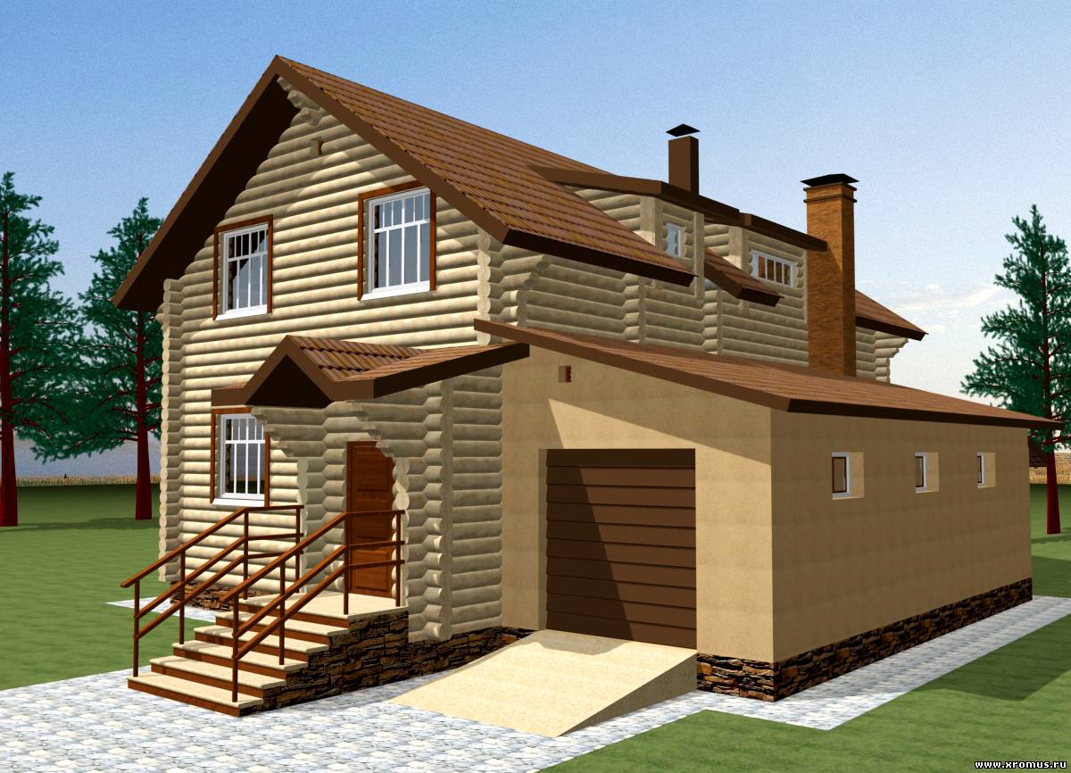 Дизайн проект дома с гаражом