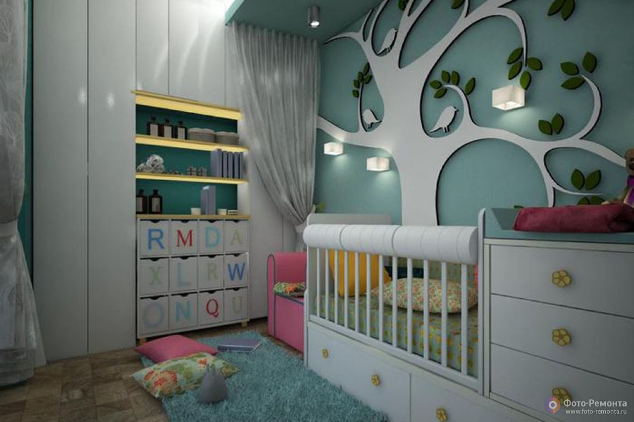 Дизайн детского места в однокомнатной квартире