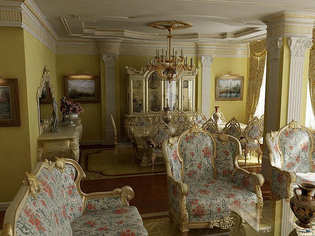 Квартиры в стиле барокко и рококо фото