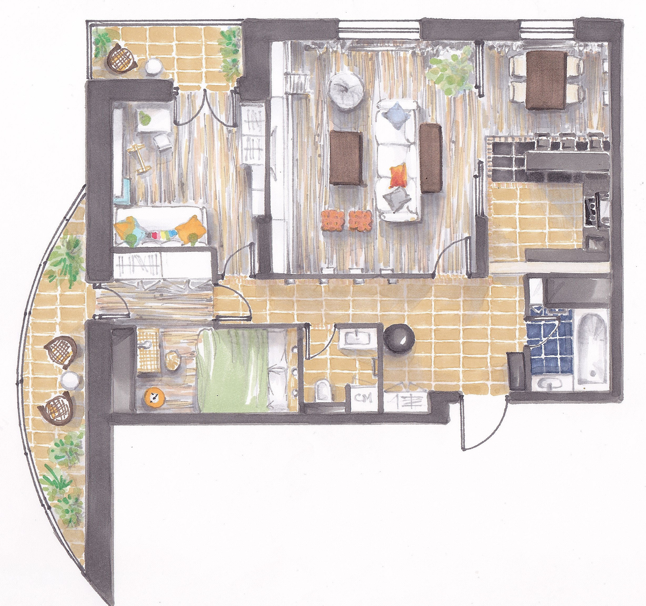 Дизайн квартиры по планировке