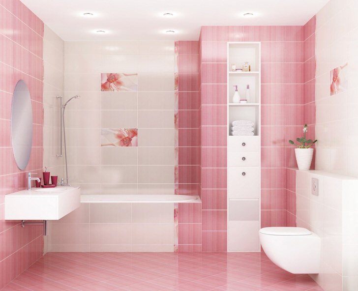 Дизайн кафеля в ванной комнате фото » Современный дизайн на Vip-1gl