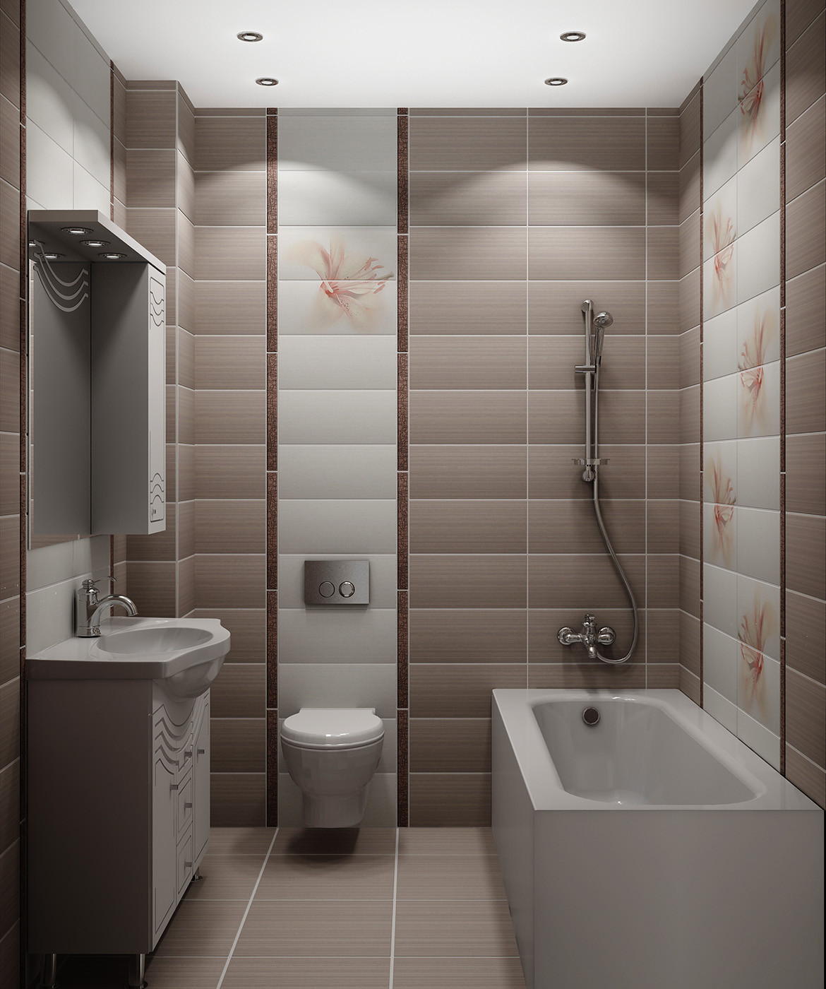 Дизайн кафеля в ванной комнате фото » Современный дизайн на Vip-1gl