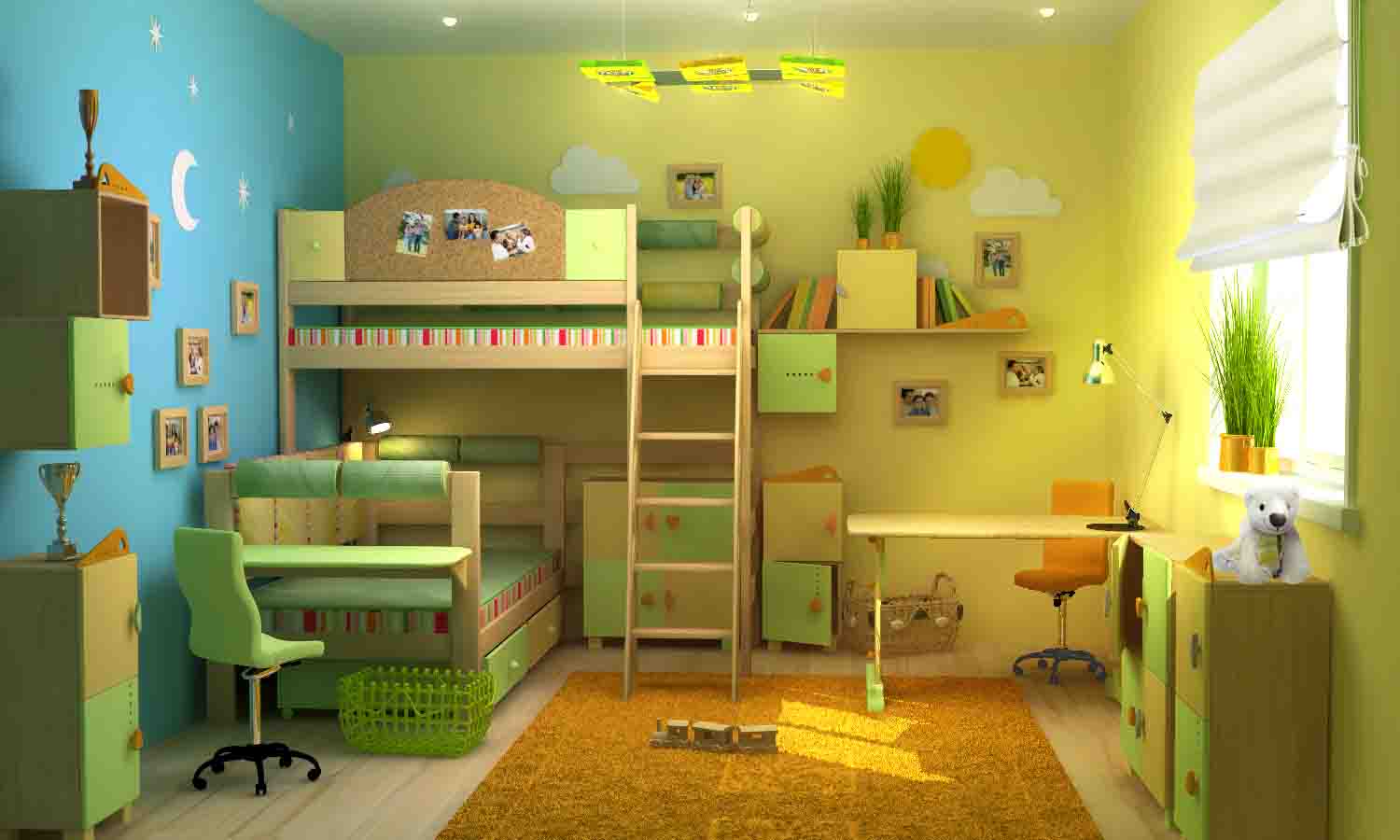 Дизайн детской комнаты 6 на 3 метра