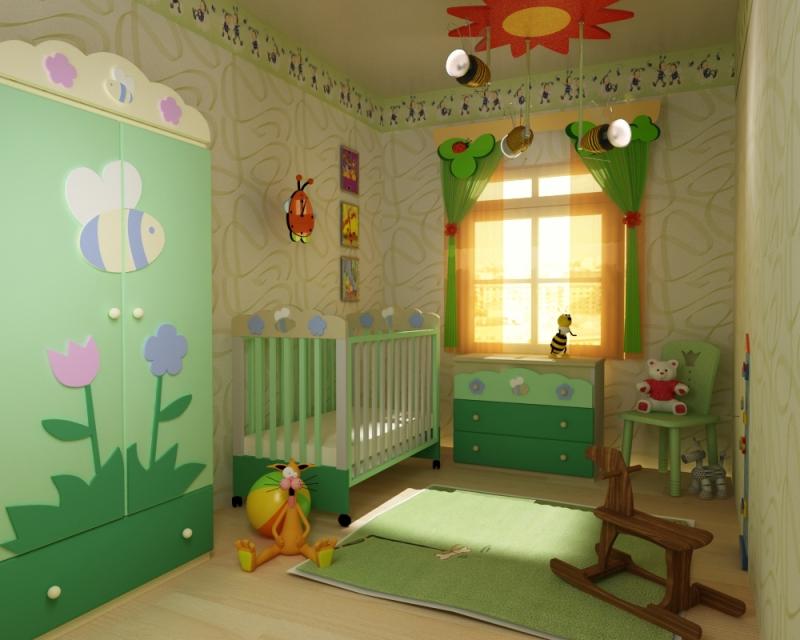 Украсить комнату к рождению ребенка