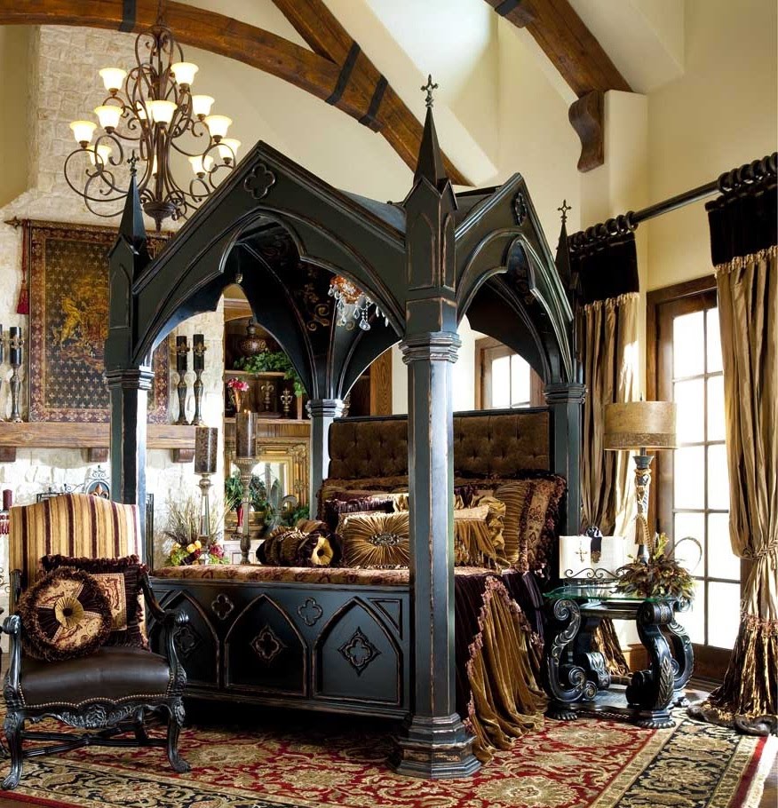 Оформление комнаты в готическом стиле
