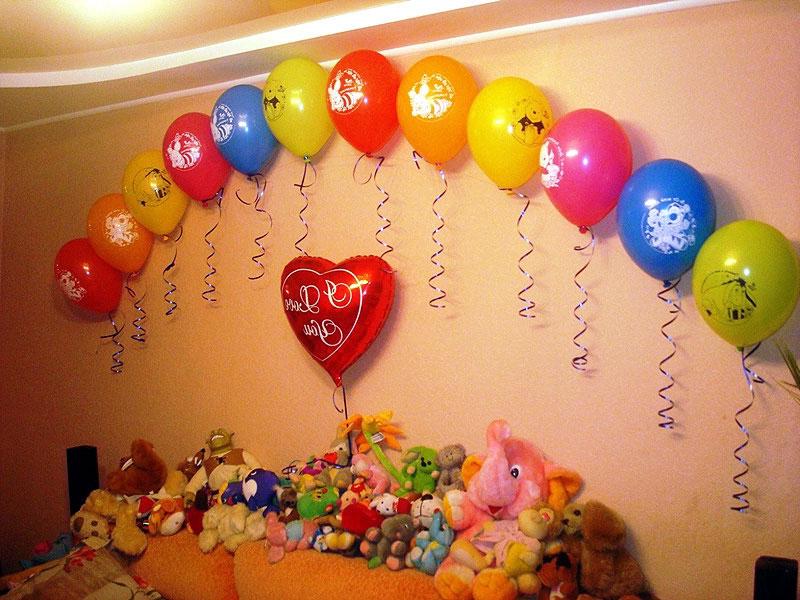 Украшение комнаты на день рождения ребенка (60 фото)
