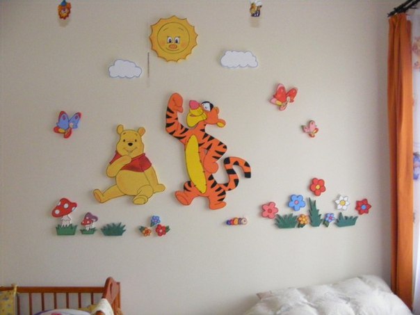Декор на стену в детскую комнату (59 фото)