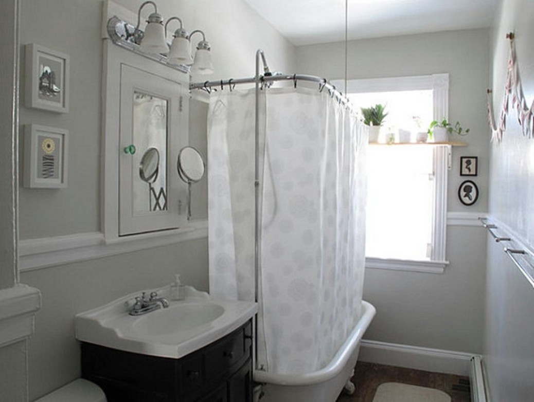 ванная комната с ванной и шторкой дизайн