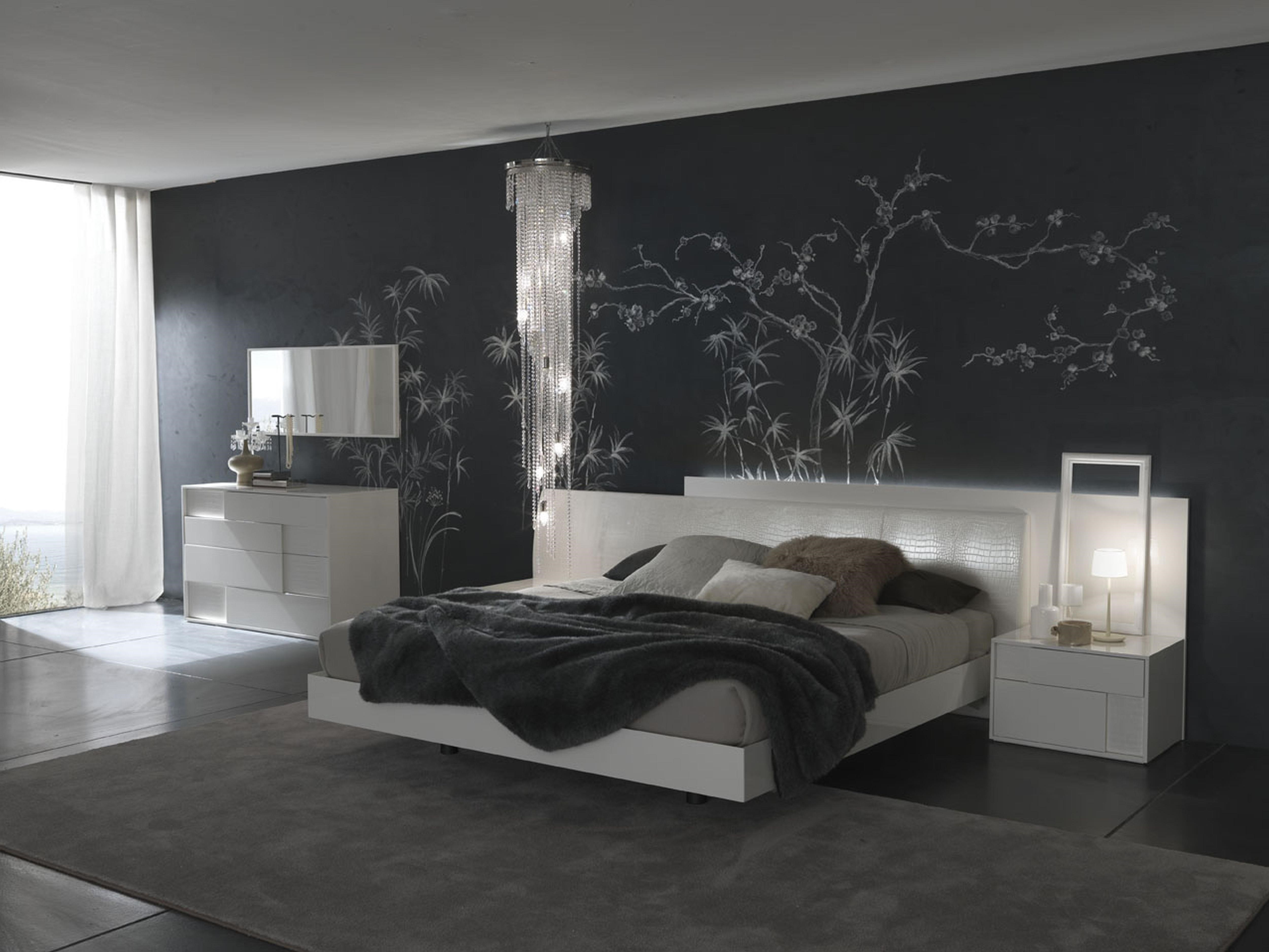 Спальня в стиле Модерн в серых тонах