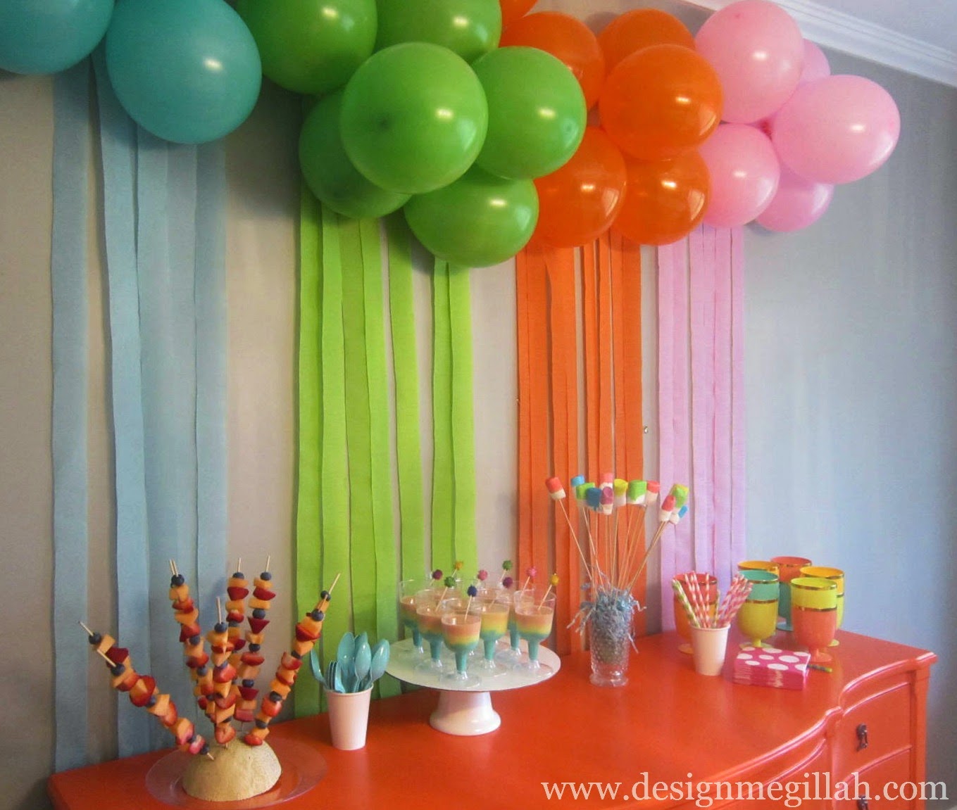 день рождения девочки оформление комнаты