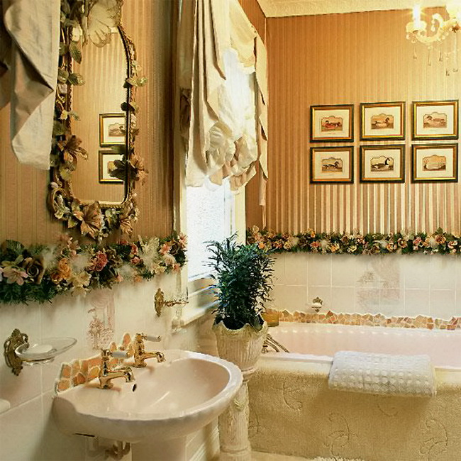 Декор в ванной комнате фото