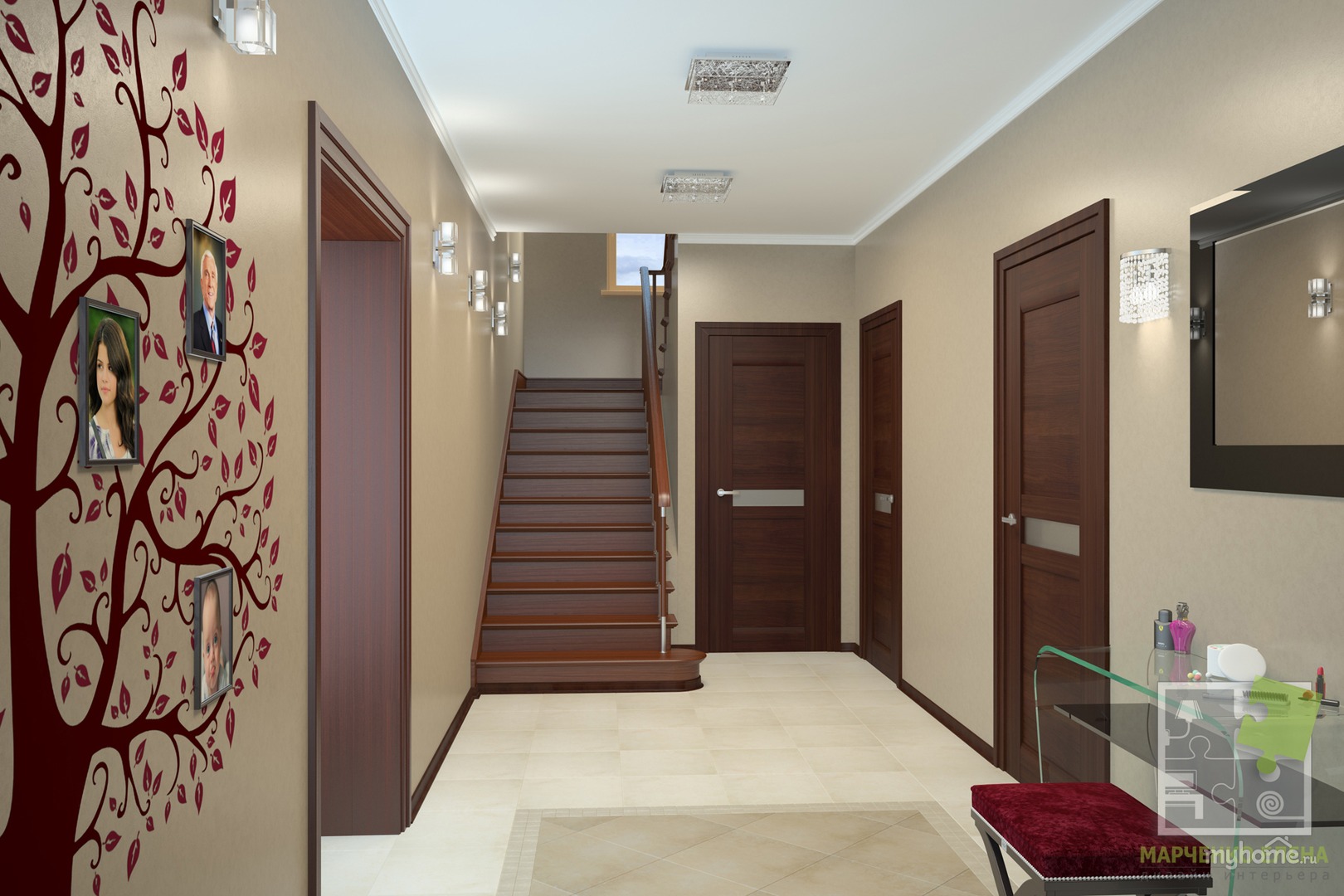 Дизайн коридора дизайн лофт