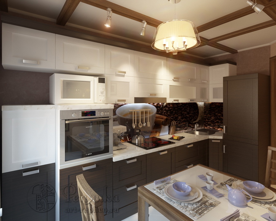 Дизайн кухни квартиры 121 серии
