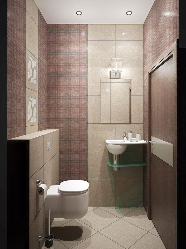 Дизайн интерьера туалета и ванной комнаты