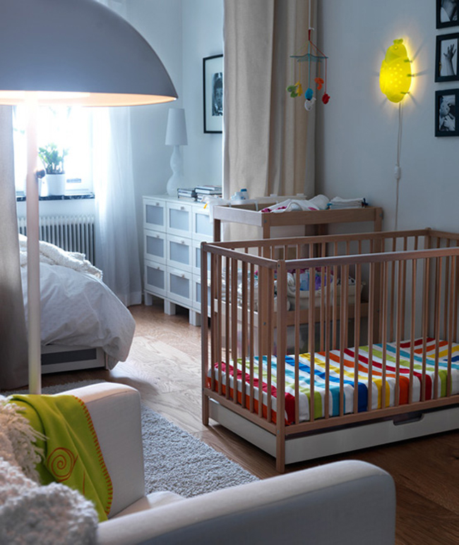 Зонирование кровати в детской комнате