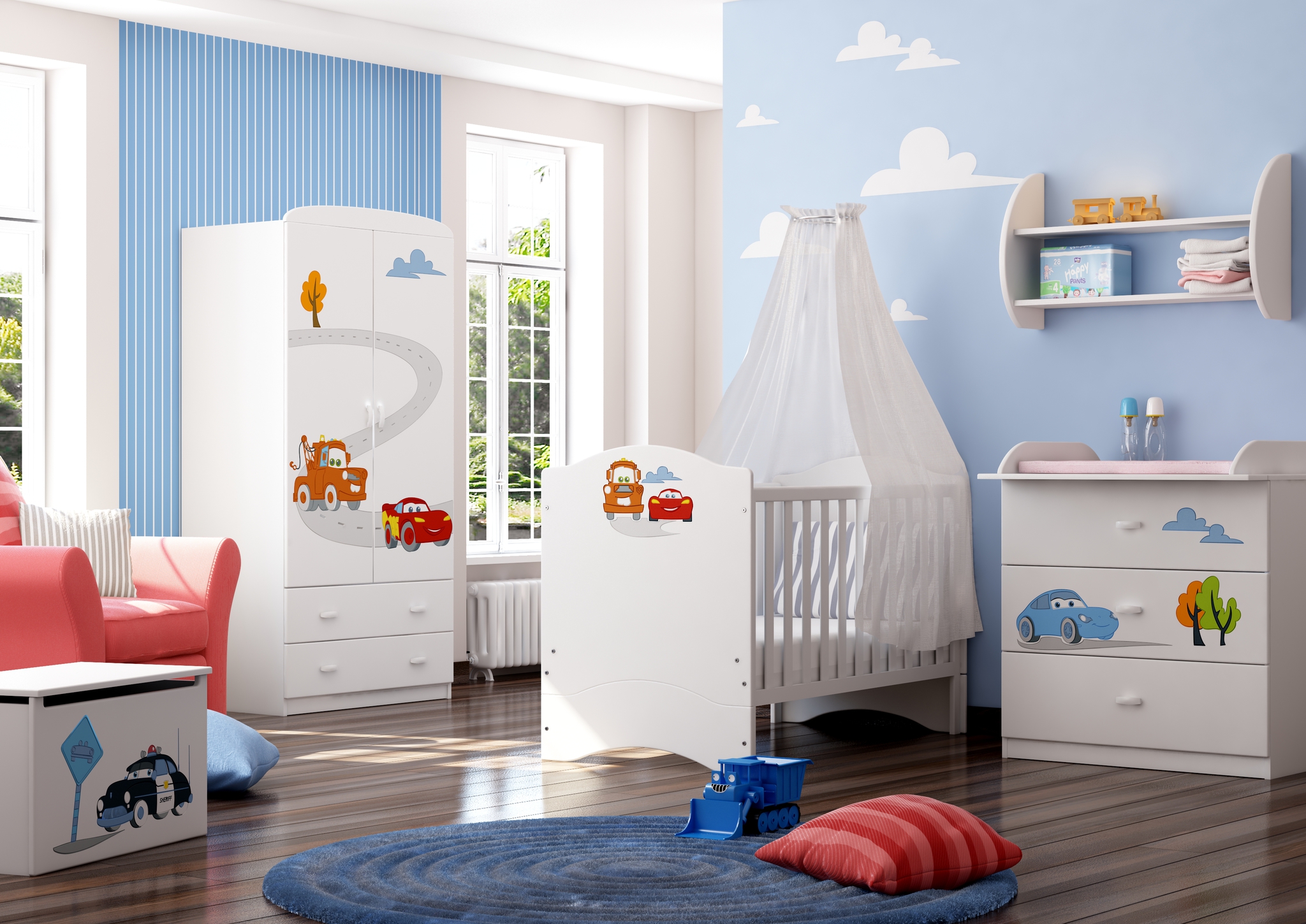 детские комнаты дизайн для малышей фото