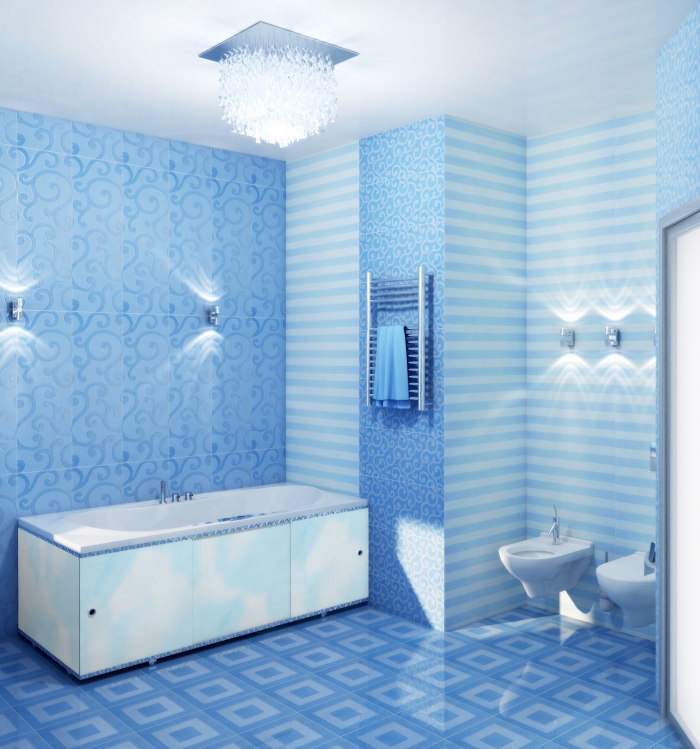 ванная комната дизайн обшитая пластиковыми панелями фото