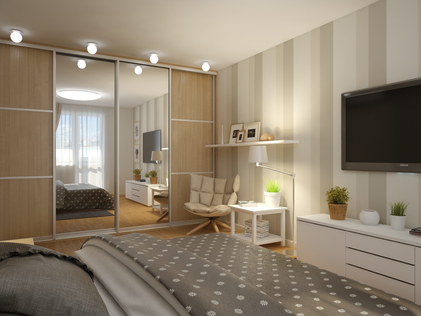 Дизайн комнаты 17 кв.м в однокомнатной квартире » Современный дизайн на Vip-1gl.ru