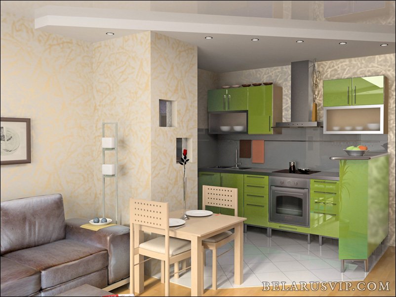 Дизайн двушки 50 кв м с отдельными комнатами и кухней