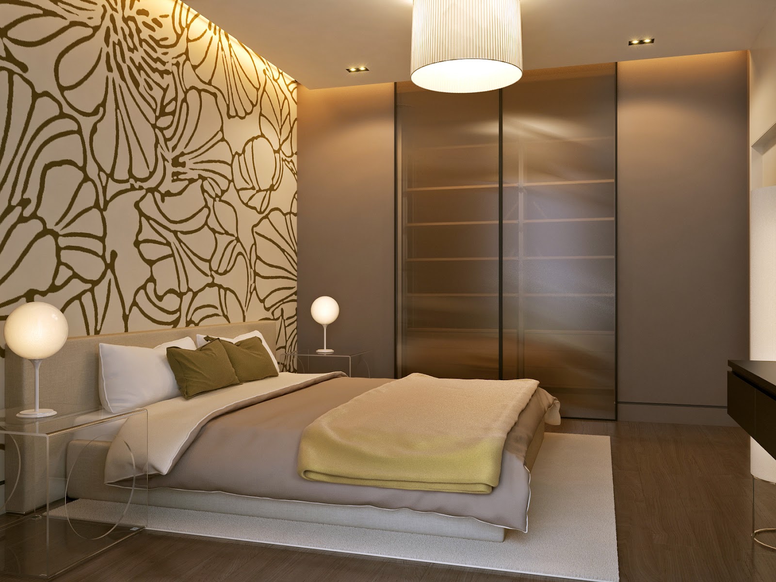 Интерьер спальни в коричневых тонах фото » Современный дизайн на Vip-1gl