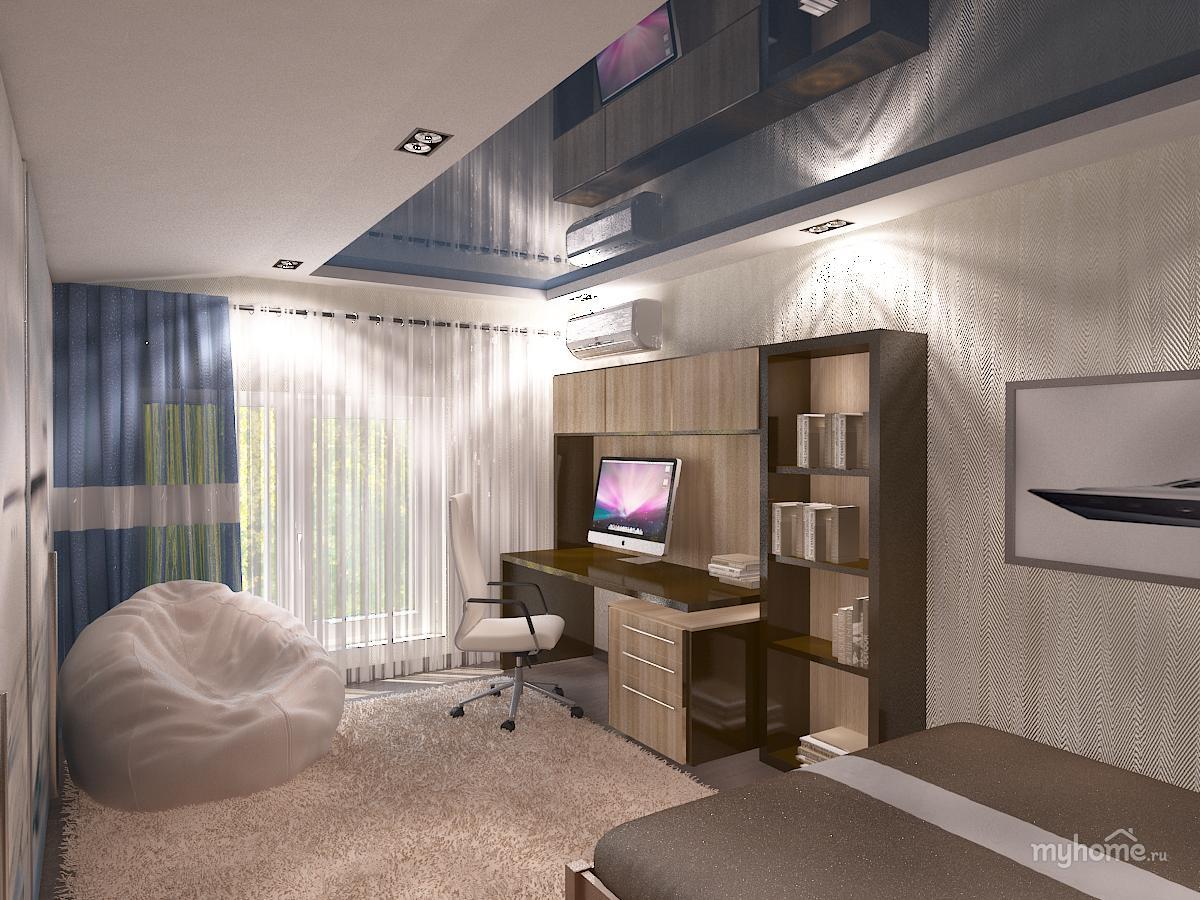 Дизайн комнаты для мальчика 14 лет в современном стиле