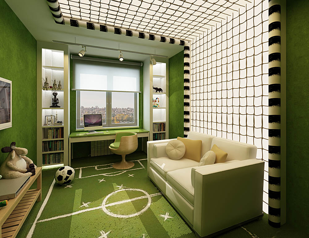 Дизайн комнаты с сакурой